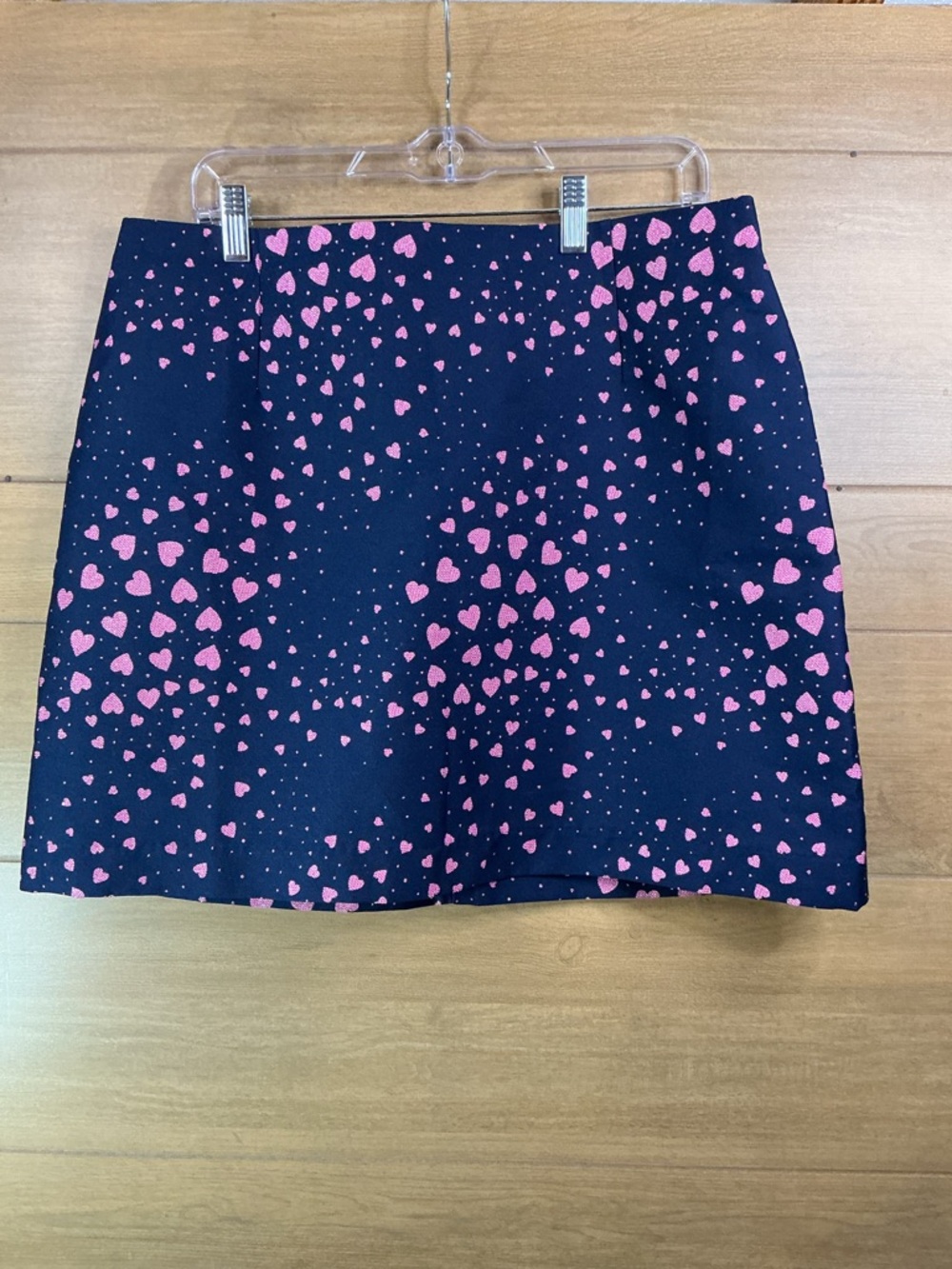 Lilly Pulitzer Navy Pink Metallic Heart Skirt Size 16 NWT $128